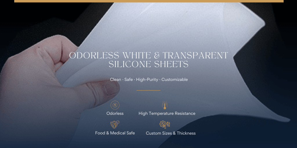 Odorless White & Transparent Silicone Sheets