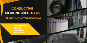 High-temperature conductive silicone sheet roll for semiconductor bonding machine, flexible and tear-proof